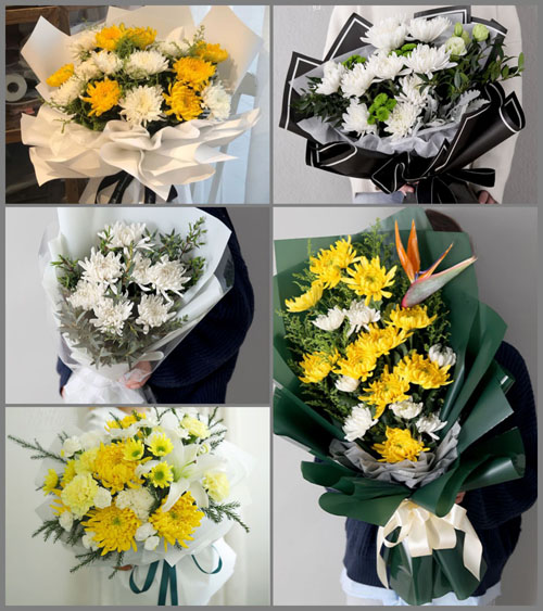 湖北孝感市大悟县黄站镇刘河村白事花束代送
